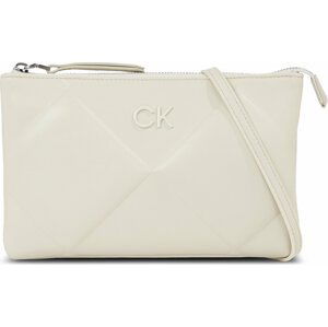 Kabelka Calvin Klein Re-Lock Quilt Crossbody K60K611042 Écru