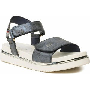 Sandály Tommy Hilfiger Platform Velcro Sandal T3A2-32760-0568 S Blue 800