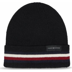 Čepice Tommy Hilfiger Corporate Beanie AM0AM11484 Černá