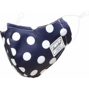 Látková rouška Herschel Classic Fitted Face Mask 10974-04929 Peacoat Polka Dot