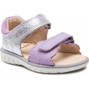 Sandály Clarks Roam Wing T. 261660946 Lilac Combi