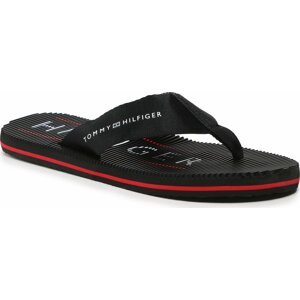 Žabky Tommy Hilfiger Massage Footbed Beach Sandal FM0FM04474 Black BDS