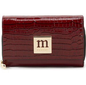 Malá dámská peněženka Monnari PUR0220-M05 Red Croco Lacquer