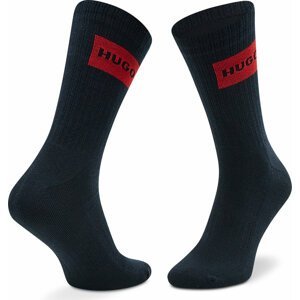Pánské klasické ponožky Hugo 2P Qs Rib Lab Col Cc 50468435 401