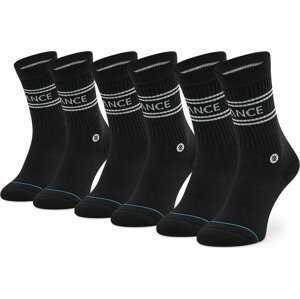 Sada 3 párů vysokých ponožek unisex Stance Basic 3 Pack Crew A556D20SRO Black