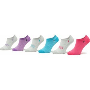 Sada 6 párů dámských nízkých ponožek Polo Ralph Lauren 455908150001 Grey