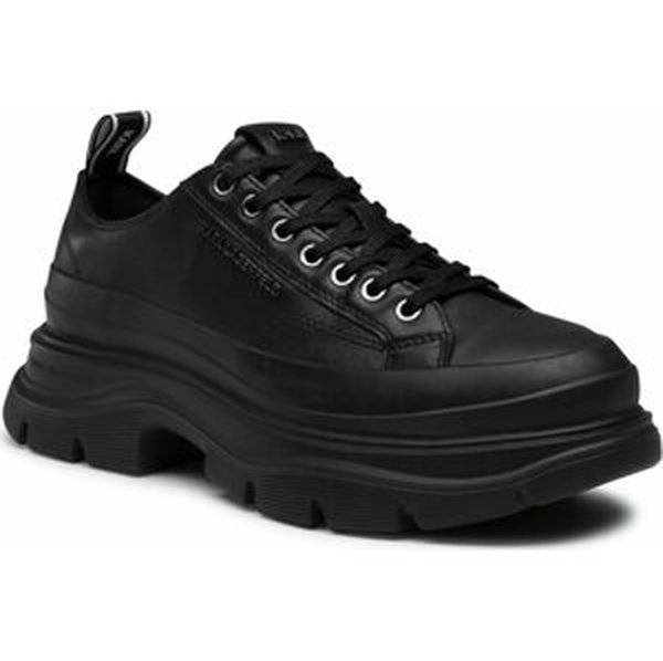 Sneakersy KARL LAGERFELD KL22921 Black Lthr/Mono