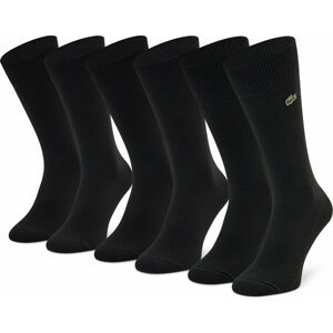 Sada 3 párů vysokých ponožek unisex Lacoste RA4261 Black 031