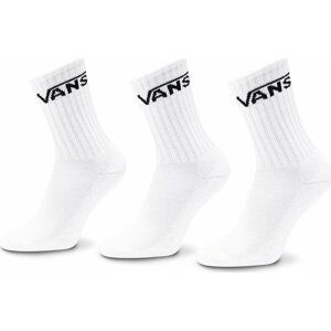 Sada 3 párů dětských vysokých ponožek Vans By Classic Crew Yout VN000YBR White WHT1