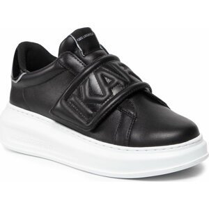 Sneakersy KARL LAGERFELD KL62537 Black Lthr