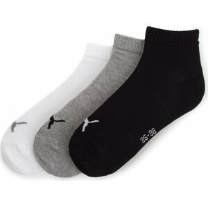 Sada 3 párů nízkých ponožek unisex Puma 906978 Grey/White/Black 21