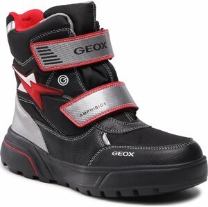 Sněhule Geox J Sveggen B. B Abx C J267UC 0FUFE C0048 DD Black/Red