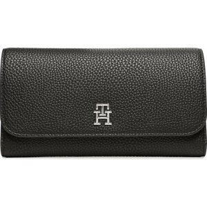 Velká dámská peněženka Tommy Hilfiger Th Emblem Large Flap Wallet AW0AW14888 BDS