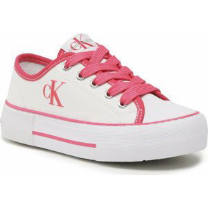 Plátěnky Calvin Klein Jeans V3A9-80483-0890X White/Fuchsia 030