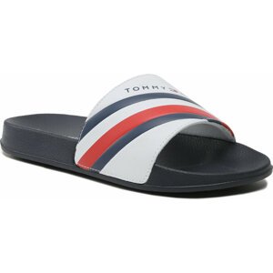 Nazouváky Tommy Hilfiger Stripes Pool Slide T3B0-32932-1172 S White 100