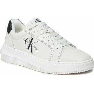 Sneakersy Calvin Klein Jeans Chunky Cupsole Laceup Mon Lth Wn YW0YW00823 Bright White/Black 0LB