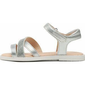 Sandály Geox J Sandal Karly Girl J5235D0HINFC1007 M Silver