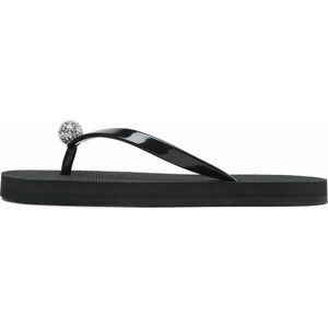 Žabky Stuart Weitzman Ballsoffire Flip Flop 4506086572 Black/Clear