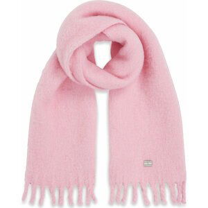 Šál Tommy Jeans Tjw Cosy Knit Scarf AW0AW15904 French Orchid TOB