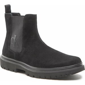 Kotníková obuv s elastickým prvkem Calvin Klein Jeans Lug Mid Chelsea Boot YM0YM00271BDS Black BDS