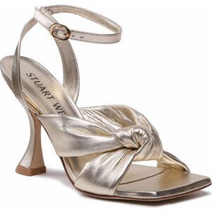 Sandály Stuart Weitzman Playa Ankl-Strp100Kn SD880 Platino