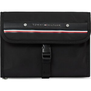 Kosmetický kufřík Tommy Hilfiger Th Central Repreve Washbag AM0AM11276 Černá