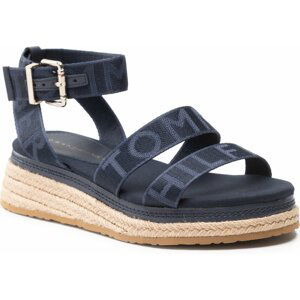 Espadrilky Tommy Hilfiger Tommy Webbing Low Wedge Sandal FW0FW06442 Desert Sky DW5