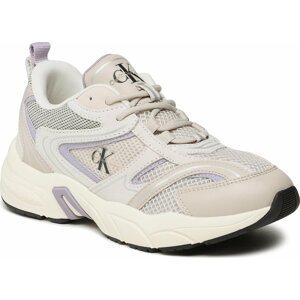 Sneakersy Calvin Klein Jeans Retro Tennis Su-Mesh wN YW0YW00891 Eggshell/Lavender Aura ACF