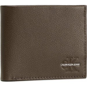 Velká pánská peněženka Calvin Klein Jeans Micro Pebble Billfold W/Coin K50K507225 Bitter Brown