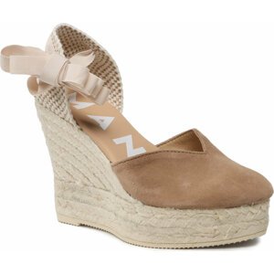 Espadrilky Manebi Heart-Shaped Wedge Espadrilles W 1.9 WH Vintage Taupe