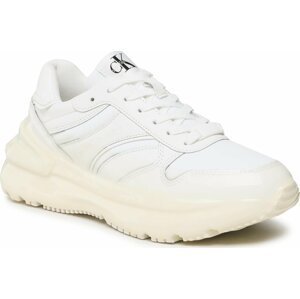 Sneakersy Calvin Klein Jeans Chunky Run Low Laceup Dip Wn YW0YW01049 Bright White/Dip Dyed C White YBR