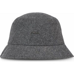 Klobouk Calvin Klein Ck Must Wool Bucket Hat K60K611148 Mid Grey Heather P4A