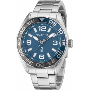 Hodinky Nautica NAPFWS307 Silver/Blue