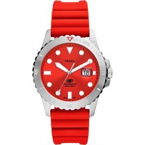 Hodinky Fossil Blue FS5997 Red/Silver