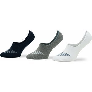 Sada 3 párů pánských ponožek Emporio Armani 306227 3R234 51736 Marin/Bian/Grigiomel