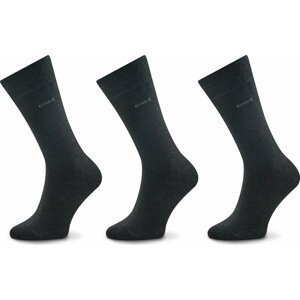 Sada 3 párů pánských vysokých ponožek Boss 50469366 Gray