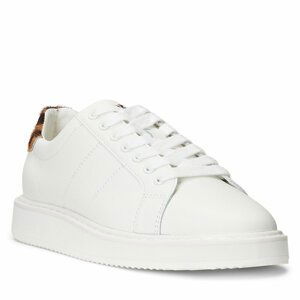 Sneakersy Lauren Ralph Lauren 802918367001 Snow White/Chestnut Brown