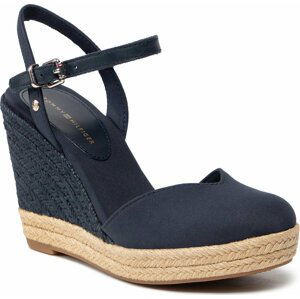 Espadrilky Tommy Hilfiger Basic Closed Toe High Wedge FW0FW04786 Desert Sky DW5