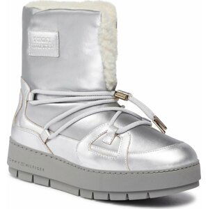 Sněhule Tommy Hilfiger Tommy Essential Silver Snowboot FW0FW07506 Silver 0IM