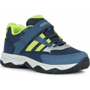 Sneakersy Geox J Calco Boy J26CLA 014CE C0749 M Navy/Lime