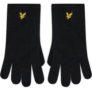 Pánské rukavice Lyle & Scott Racked Rib Gloves GL304CL True Black