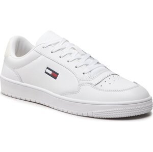 Sneakersy Tommy Jeans City Leather Cupsole EM0EM01069 White YBR