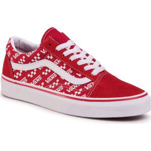 Tenisky Vans Old Skool VN0A4U3BW351 (Logo Repeat)Rcngrd/Trwht