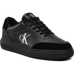 Sneakersy Calvin Klein Jeans Casual Cupsole Laceup Low Mono YM0YM00496 Triple Black 0GT