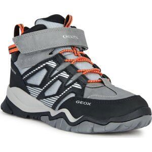 Kotníková obuv Geox J Montrack Boy B Abx J26HBC 0FUME C0036 S Grey/Orange