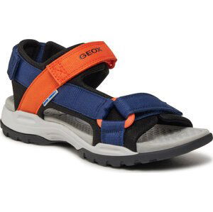 Sandály Geox J Borealis Boy J450RE 01411 C0659 D Navy/Orange