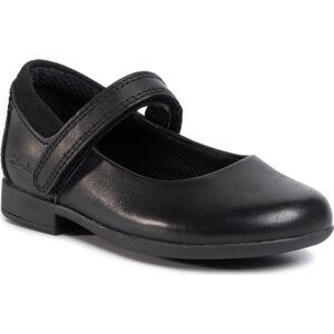 Polobotky Clarks Scala Skip T 261495626 Black Leather