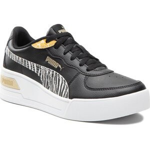 Sneakersy Puma Skye Wedge Safari 383868 02 Black/Puma White/Saffron