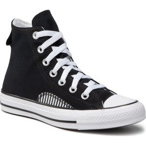 Plátěnky Converse Ctas Hi A01167C Black/White/Black