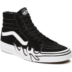 Sneakersy Vans Sk8-Hi Flame VN0005UJBZW1 Suede Black/White